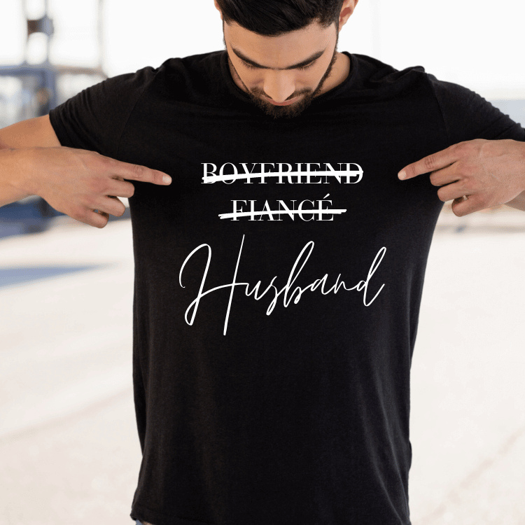 Husband Newlywed Honeymoon Perfect Fit t-shirt
