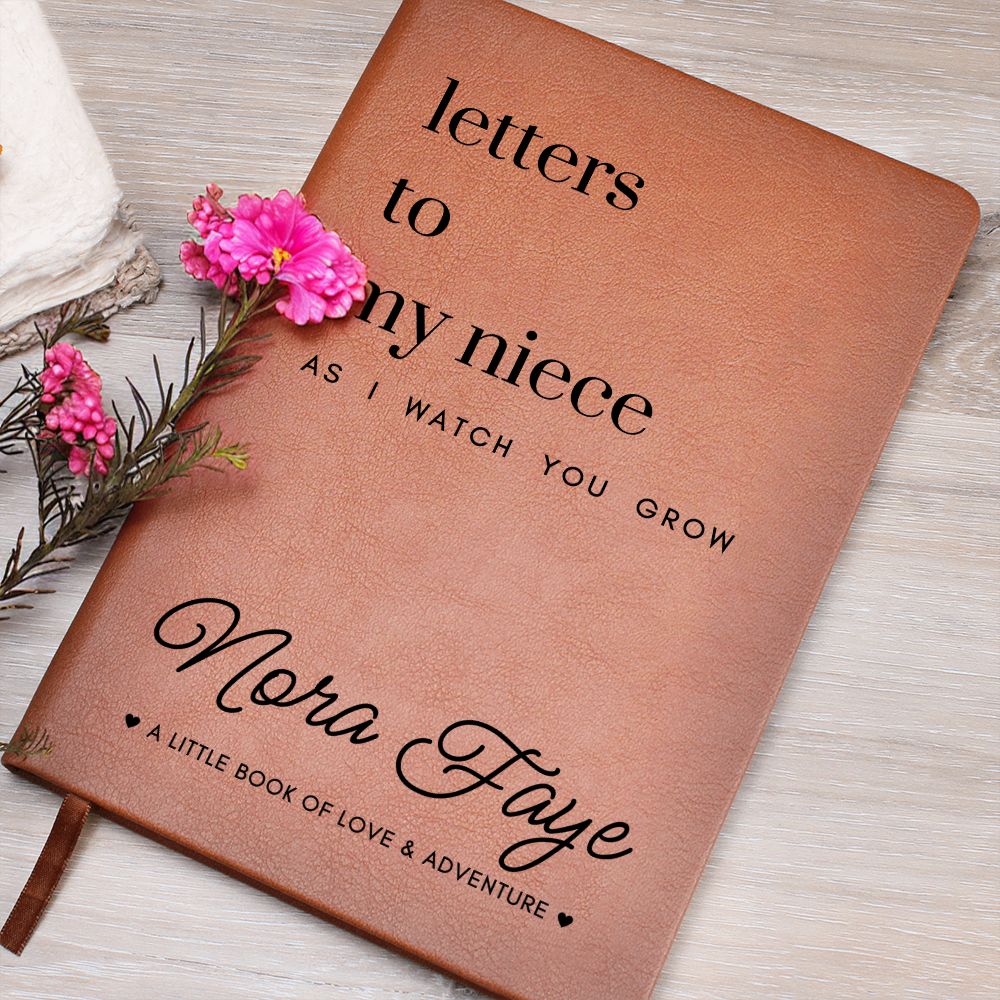 Letters To My Niece or Nephew as You Grow - Lined Journal with Personalized Cover