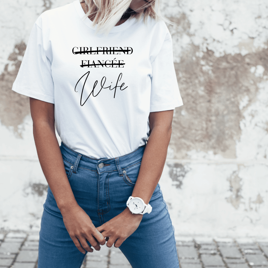 Wife Newlywed Honeymoon Perfect Fit t-shirt