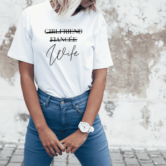 Wife Newlywed Honeymoon Perfect Fit t-shirt