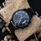 To the World You are a Dad, To Your Family You are the World - Father's Engraved Chronograph Watch
