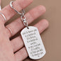 In Any Reality I'd Choose You - Engraved Dog Tag Keychain