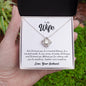 To My Wife - I'd Choose You - Together We're Everything - Necklace