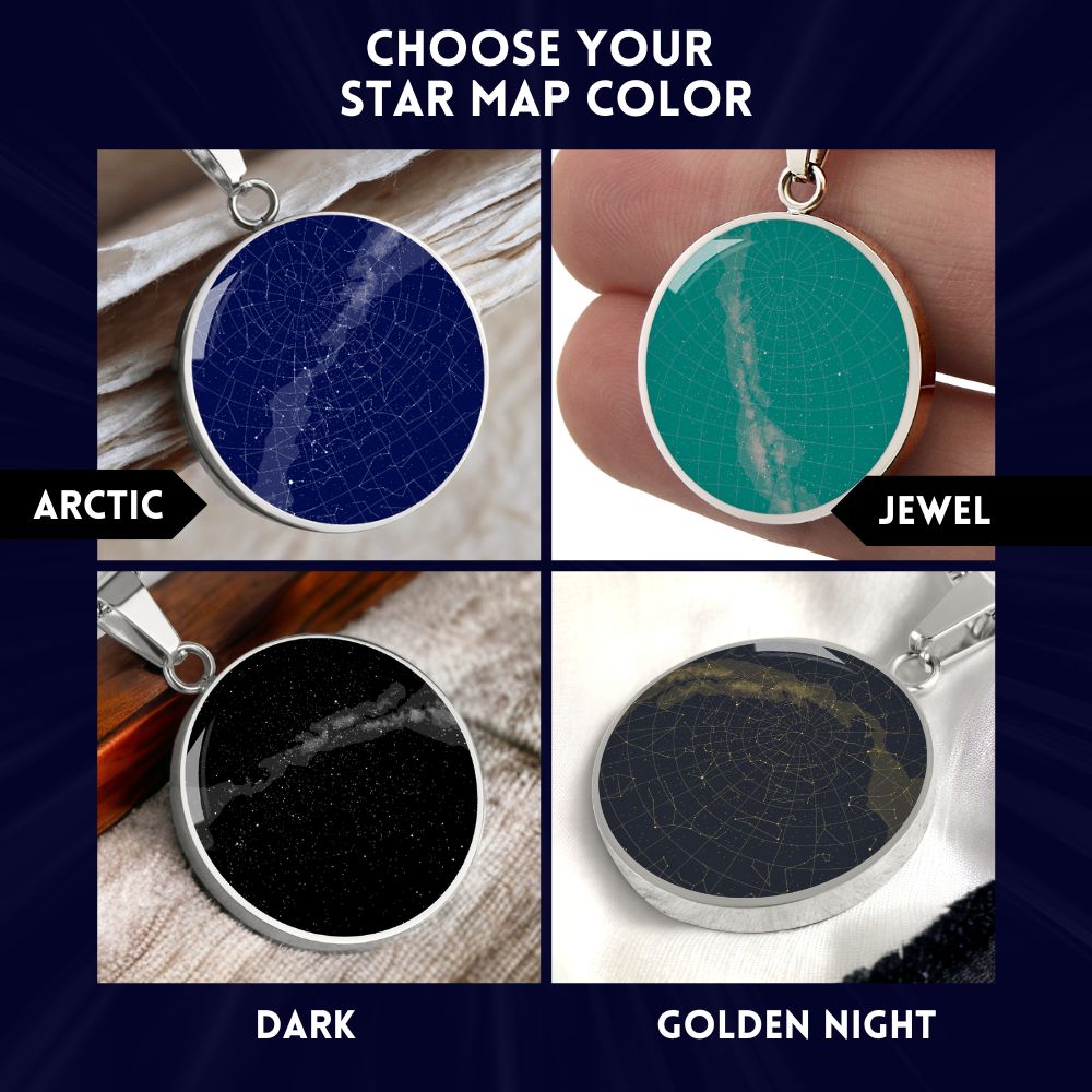 To My Daughter As You Graduate – Custom Star Map Necklace