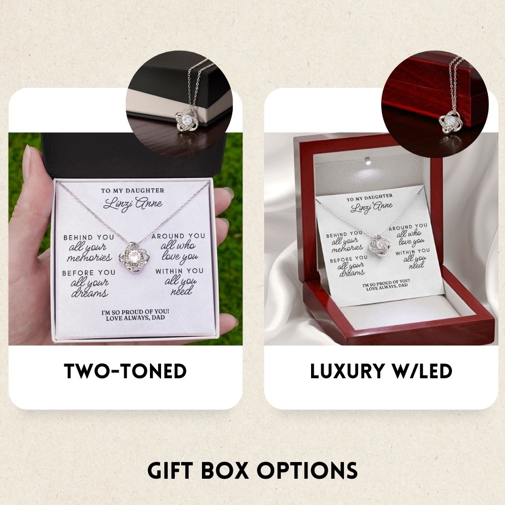 To My Graduate – Behind, Before, Around & Within You – Graduation Gift Necklace