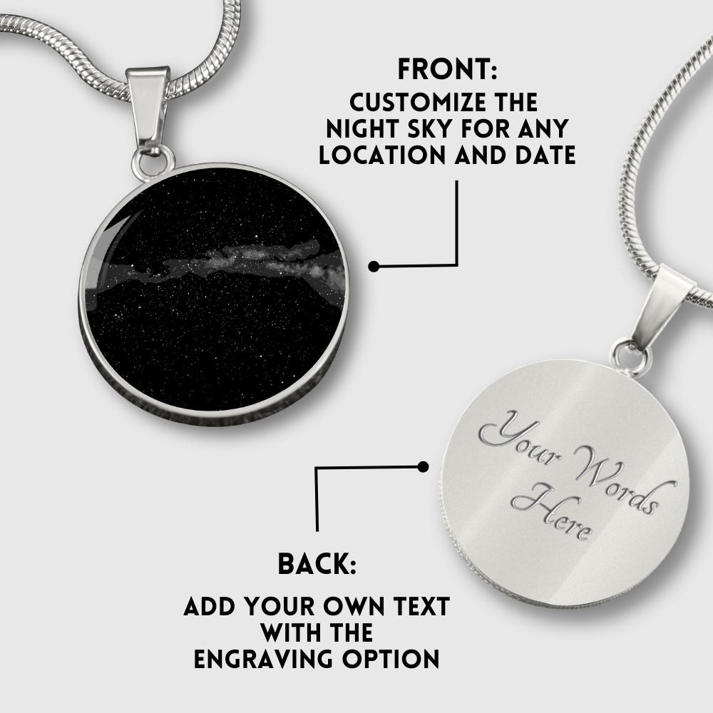 To My Daughter As You Graduate – Custom Star Map Necklace