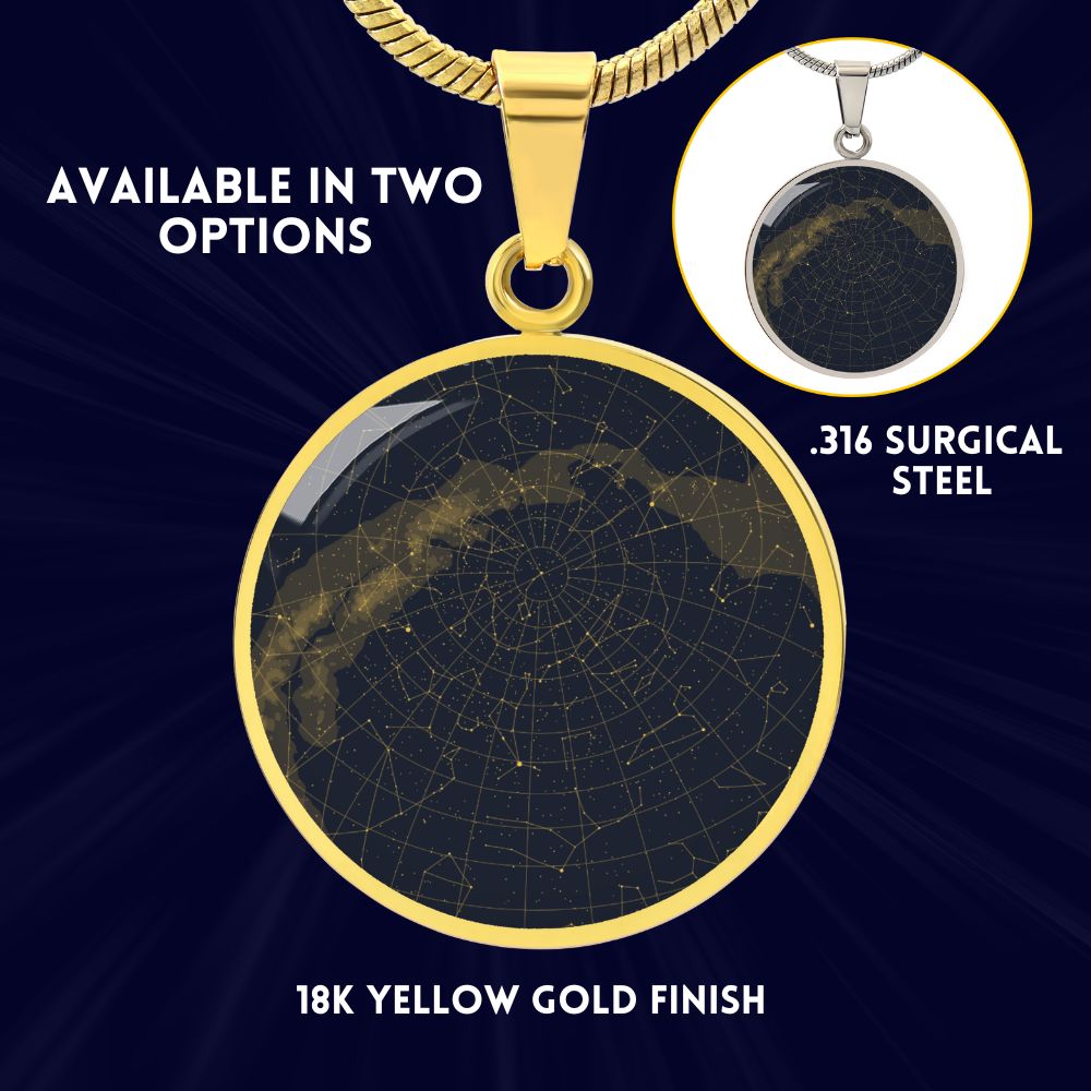To My Daughter As You Graduate – Custom Star Map Necklace