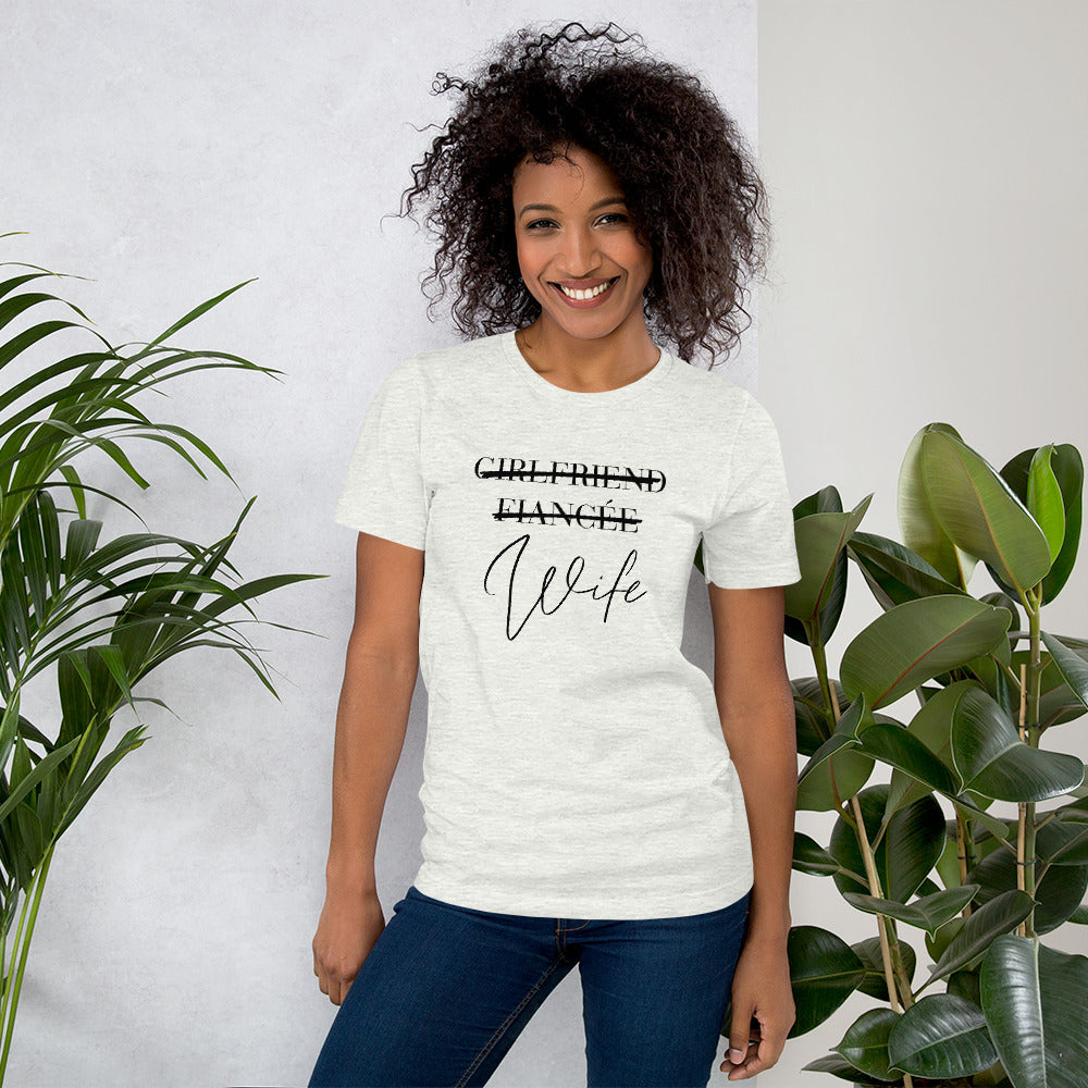 Wife Newlywed Honeymoon Perfect Fit t-shirt