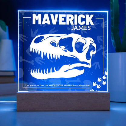 Personalized Dinosaur Night Light for Kids