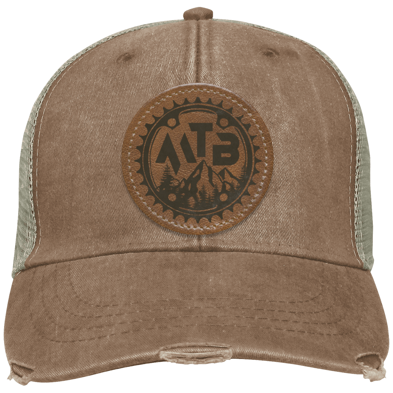 Mountain Biking MTB Distressed Hat