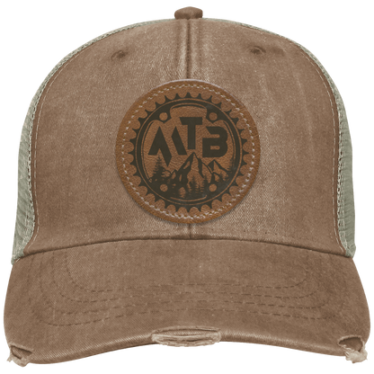 Mountain Biking MTB Distressed Hat