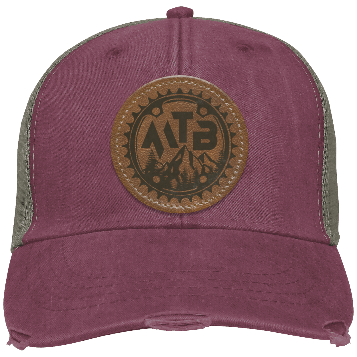 Mountain Biking MTB Distressed Hat