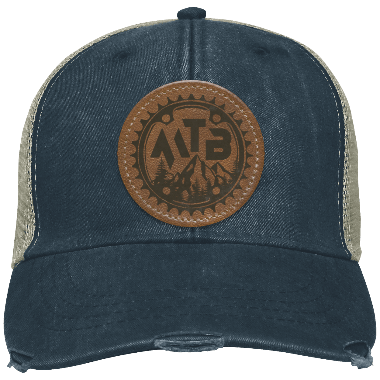 Mountain Biking MTB Distressed Hat