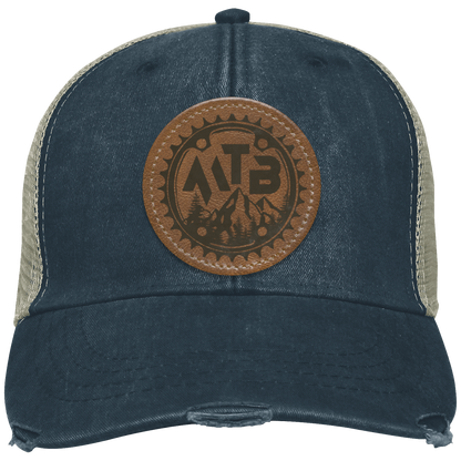 Mountain Biking MTB Distressed Hat