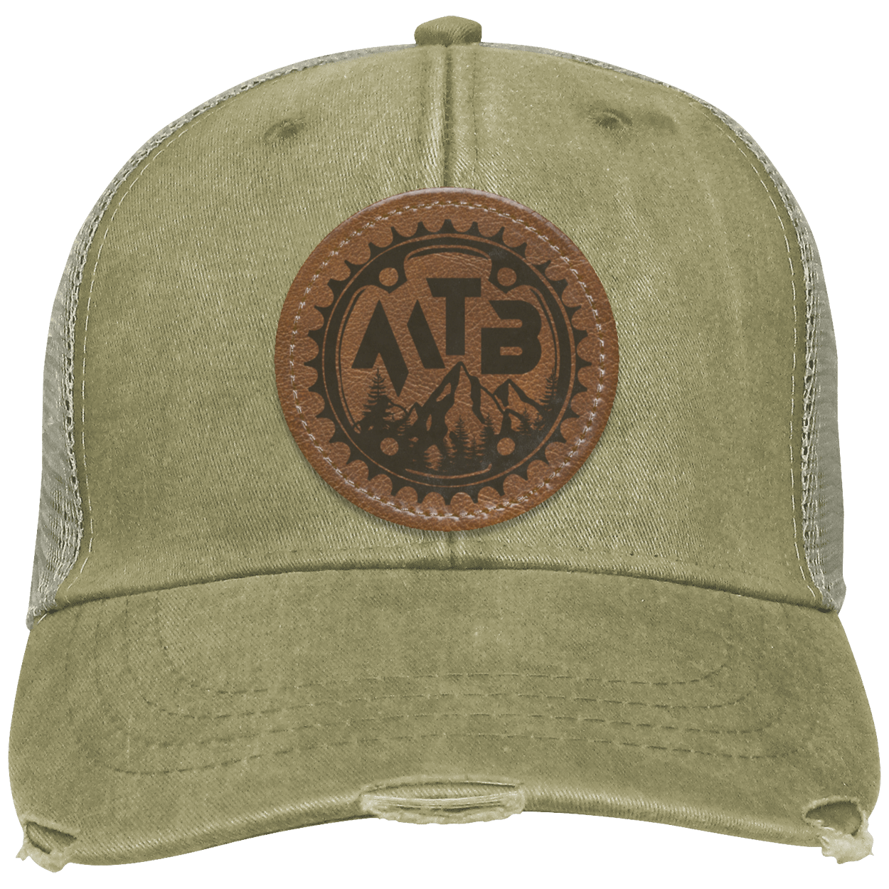 Mountain Biking MTB Distressed Hat