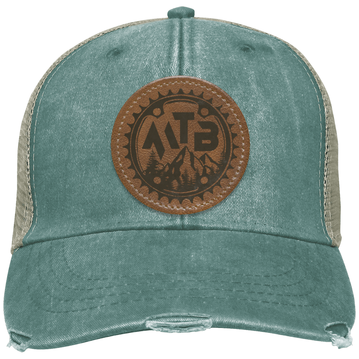 Mountain Biking MTB Distressed Hat