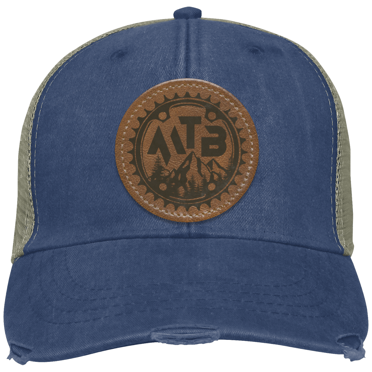 Mountain Biking MTB Distressed Hat