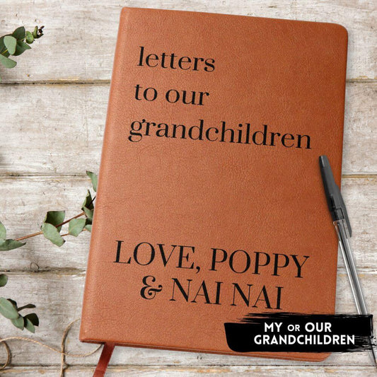 Letters to My Grandchildren - Lined Keepsake Journal with Personalized Cover