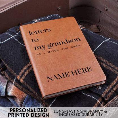 Letters To My Granddaughter or Grandson As I Watch You Grow - Lined Journal with Personalized Cover