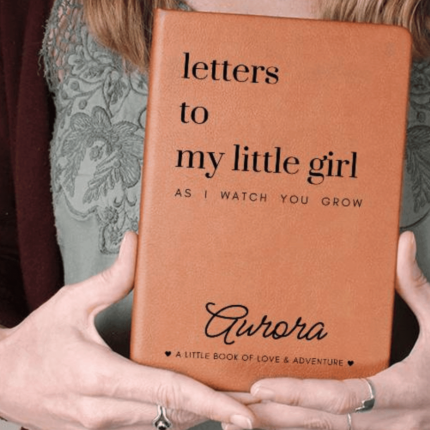 Letters To My Little Girl As I Watch You Grow - Lined Journal with Personalized Cover
