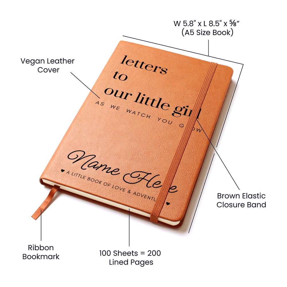 Letters To Our Little Boy or Girl As We Watch You Grow - Lined Journal with Personalized Cover
