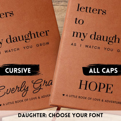 Letters To My Son or Daughter As I Watch You Grow - Lined Journal with Personalized Cover