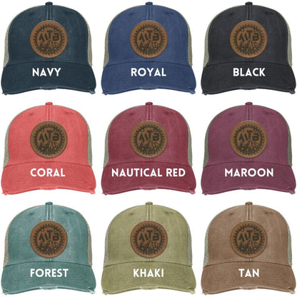 Mountain Biking MTB Distressed Hat