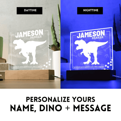 Personalized Dinosaur Night Light for Kids