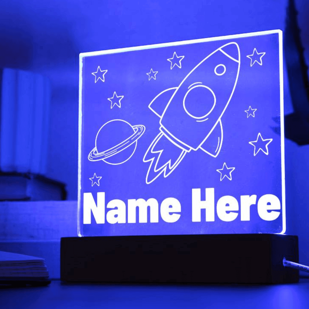 Rocket Ship - Personalized Night Light