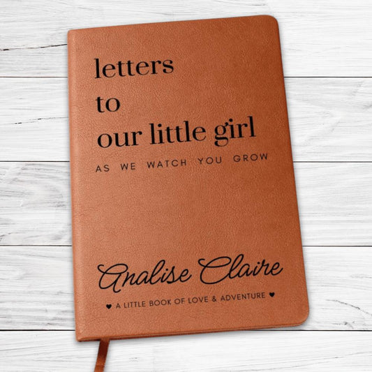 Letters To Our Little Boy or Girl As We Watch You Grow - Lined Journal, Baby or Memory Book with Personalized Cover