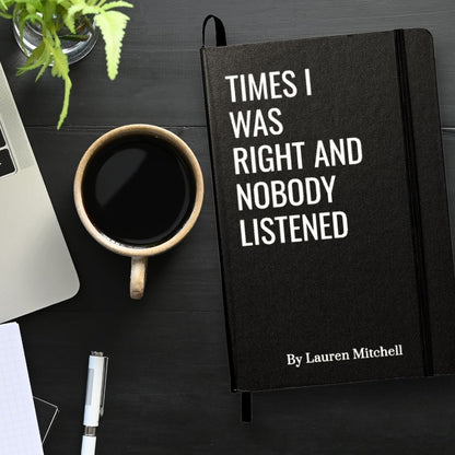 Funny Sarcastic Notebook - Coworker Gag Gifts, White Elephant, Exchange Gifts - Personalized Journal