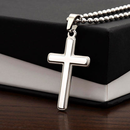To My Son - Proud to Be Your Mom - Cross Necklace