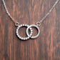 New Mom Baby & Me Necklace - Congratulations baby gift, pregnancy gift, baby shower & gender reveal gift