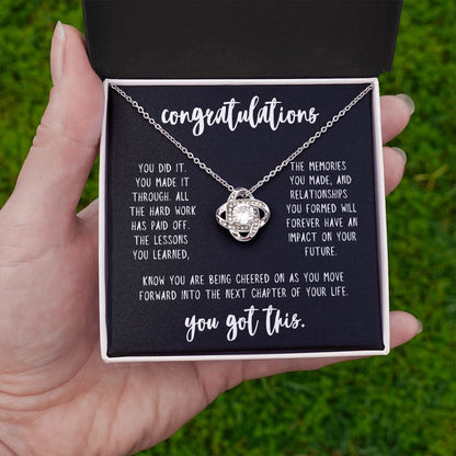 Congrats Grad - You Made It Through & You Got This - Necklace