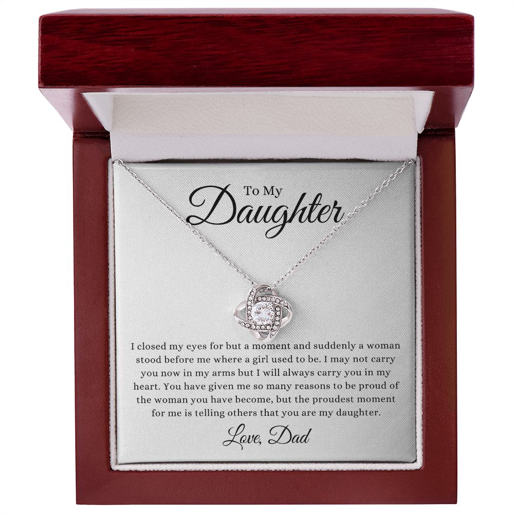 To My Daughter - Proud to Be Your Dad - Necklace