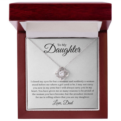 To My Daughter - Proud to Be Your Dad - Necklace