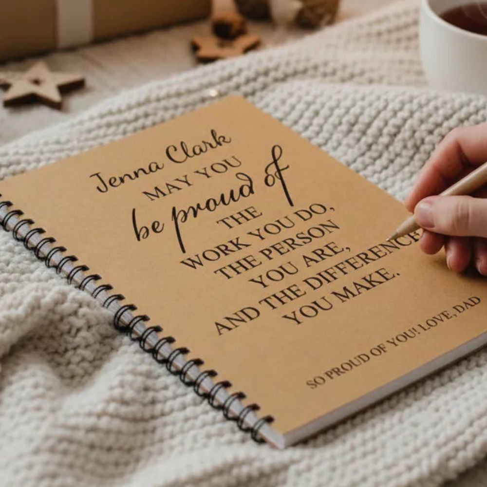 You Make a Difference - Personalized Spiral Notebook