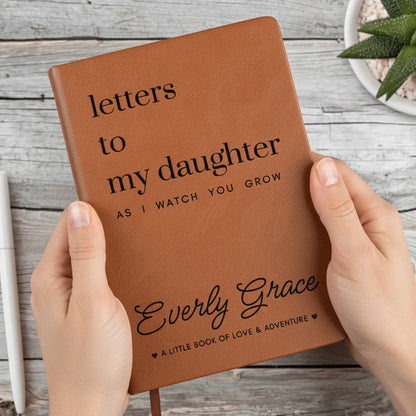 Letters To My Son or Daughter As I Watch You Grow - Lined Journal with Personalized Cover