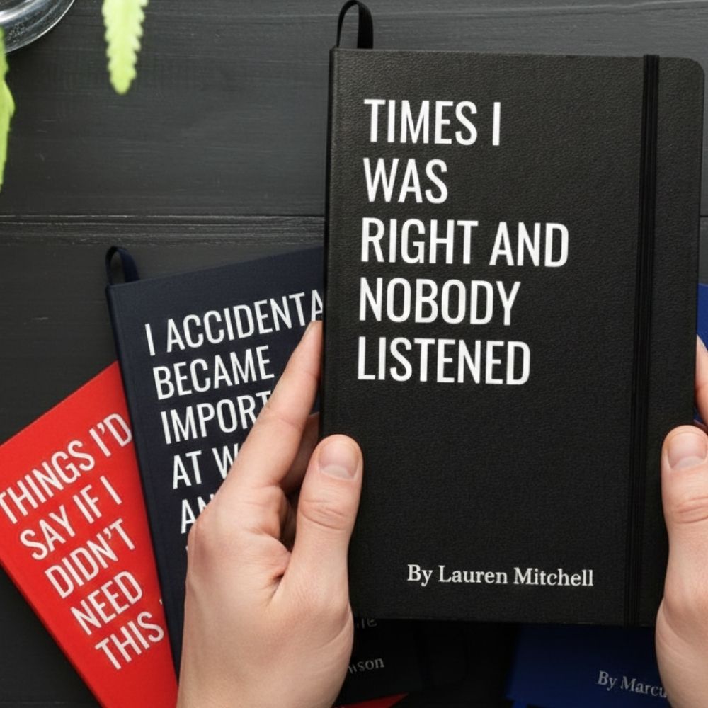 Funny Sarcastic Notebook - Coworker Gag Gifts, White Elephant, Exchange Gifts - Personalized Journal