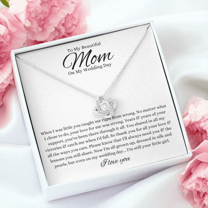 To My Beautiful Mom On My Wedding Day - Still Your Little Girl - Necklace