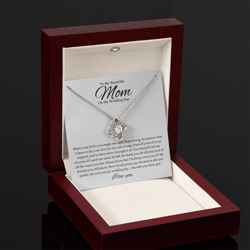 To My Beautiful Mom On My Wedding Day - Still Your Little Girl - Necklace
