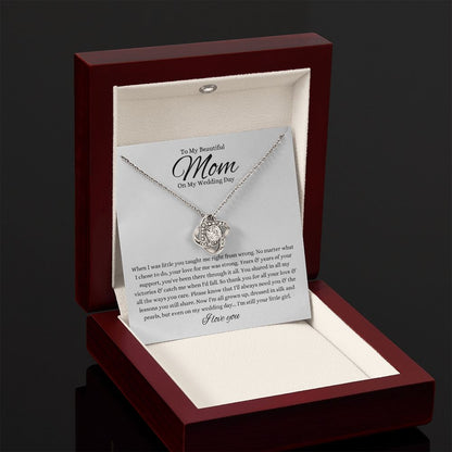 To My Beautiful Mom On My Wedding Day - Still Your Little Girl - Necklace
