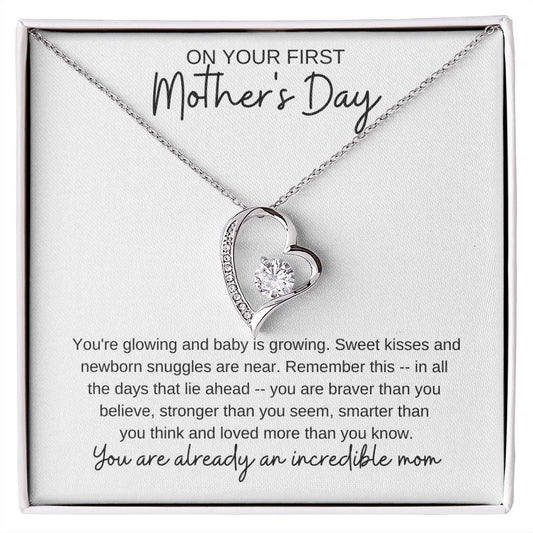 On Your First Mother's Day - Pregnancy - You Are Already an Incredible Mom - Necklace