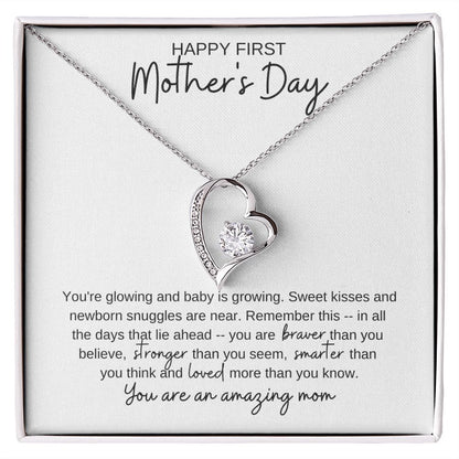 Happy First Mother's Day - Pregnancy - You Are an Amazing Mom - Necklace